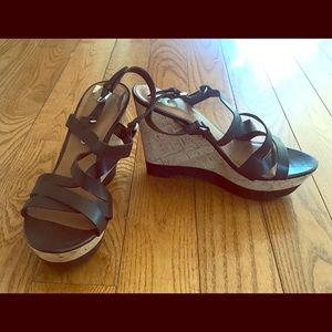 Wedges - Black & Beige Cork💕